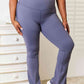 Basic Bae Wide Waistband Bootcut Sports Pants - MegaSuperStar
