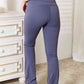 Basic Bae Wide Waistband Bootcut Sports Pants - MegaSuperStar