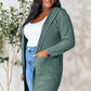 Basic Bae Full Size Ribbed Open Front Long Sleeve Cardigan