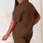 Basic Bae Full Size Soft Rayon Half Sleeve Top and Shorts Set