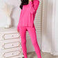Basic Bae Full Size V-Neck Soft Rayon Long Sleeve Top and Pants Lounge Set