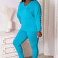 Basic Bae Full Size V-Neck Soft Rayon Long Sleeve Top and Pants Lounge Set