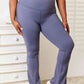 Basic Bae Wide Waistband Bootcut Sports Pants - MegaSuperStar