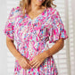 Double Take Multicolored V-Neck Maxi Dress