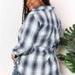 Double Take Plaid Dropped Shoulder Shirt