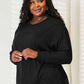 Double Take Seam Detail Round Neck Long Sleeve Top