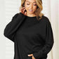 Double Take Seam Detail Round Neck Long Sleeve Top