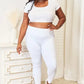 Double Take Wide Waistband Sports Leggings - MegaSuperStar