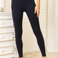Double Take Wide Waistband Sports Leggings - MegaSuperStar