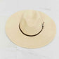 Fame Boho Summer Straw Fedora Hat