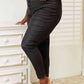 Kancan Full Size High Rise Black Coated Ankle Skinny Jeans