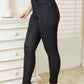 Kancan Full Size High Rise Black Coated Ankle Skinny Jeans