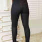 Kancan Full Size High Rise Black Coated Ankle Skinny Jeans