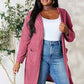Basic Bae Ribbed Open Front Cardigan Long Sleeve - Full Size Fashion Essential - MegaSuperStar