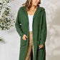 Basic Bae Ribbed Open Front Cardigan Long Sleeve - Full Size Fashion Essential - MegaSuperStar