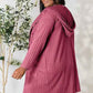 Basic Bae Ribbed Open Front Cardigan Long Sleeve - Full Size Fashion Essential - MegaSuperStar