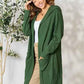 Basic Bae Ribbed Open Front Cardigan Long Sleeve - Full Size Fashion Essential - MegaSuperStar