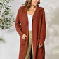 Basic Bae Ribbed Open Front Cardigan Long Sleeve - Full Size Fashion Essential - MegaSuperStar