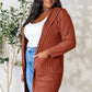 Basic Bae Ribbed Open Front Cardigan Long Sleeve - Full Size Fashion Essential - MegaSuperStar
