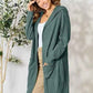 Basic Bae Ribbed Open Front Cardigan Long Sleeve - Full Size Fashion Essential - MegaSuperStar