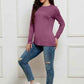 Basic Long Sleeve Top - Basic Bae Full Size Round Neck Long Sleeve Top - MegaSuperStar