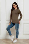 💕 Basic Long Sleeve Top - Basic Bae Full Size Round Neck Long Sleeve Top 💕 thumbnail