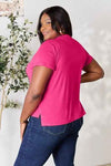 🌸 Basic Round Neck Short Sleeve T-Shirt - Full Size Bae Edition 🌸 thumbnail