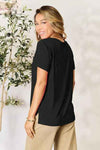 💖 Basic Round Neck T-Shirt - Basic Bae Full Size Short Sleeve Tee 💖 thumbnail