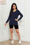 💕 Basic V-Neck Long Sleeve Top for Effortless Everyday Style 💕 thumbnail