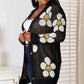 Double Take Longline Floral Cardigan - Stylish Button Down Layer - MegaSuperStar