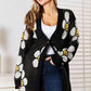 Double Take Longline Floral Cardigan - Stylish Button Down Layer - MegaSuperStar