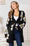💕 Double Take Longline Floral Cardigan - Stylish Button Down Layer 💕 thumbnail