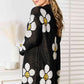 Double Take Longline Floral Cardigan - Stylish Button Down Layer - MegaSuperStar