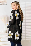 💕 Double Take Longline Floral Cardigan - Stylish Button Down Layer 💕 thumbnail
