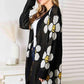Double Take Longline Floral Cardigan - Stylish Button Down Layer - MegaSuperStar