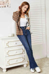 🌸 Double Take Plaid Button-Up Shirt Jacket 🌸 thumbnail