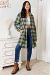 💕 Double Take Plaid Collared Long Sleeve Shirt 💕 thumbnail