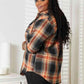 Double Take Plaid Dropped Shoulder Shirt - MegaSuperStar