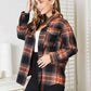 Double Take Plaid Dropped Shoulder Shirt - MegaSuperStar