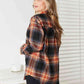 Double Take Plaid Dropped Shoulder Shirt - MegaSuperStar