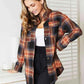 Double Take Plaid Dropped Shoulder Shirt - MegaSuperStar