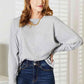 Double Take Seam Detail Long Sleeve Top for Effortless Chic Style - MegaSuperStar