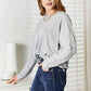 Double Take Seam Detail Long Sleeve Top for Effortless Chic Style - MegaSuperStar