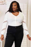 🌸 Double Take V-Neck Blouse with Dropped Shoulders for Effortless Style 🌸 thumbnail