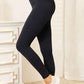 Double Take Wide Waistband Sports Leggings - MegaSuperStar