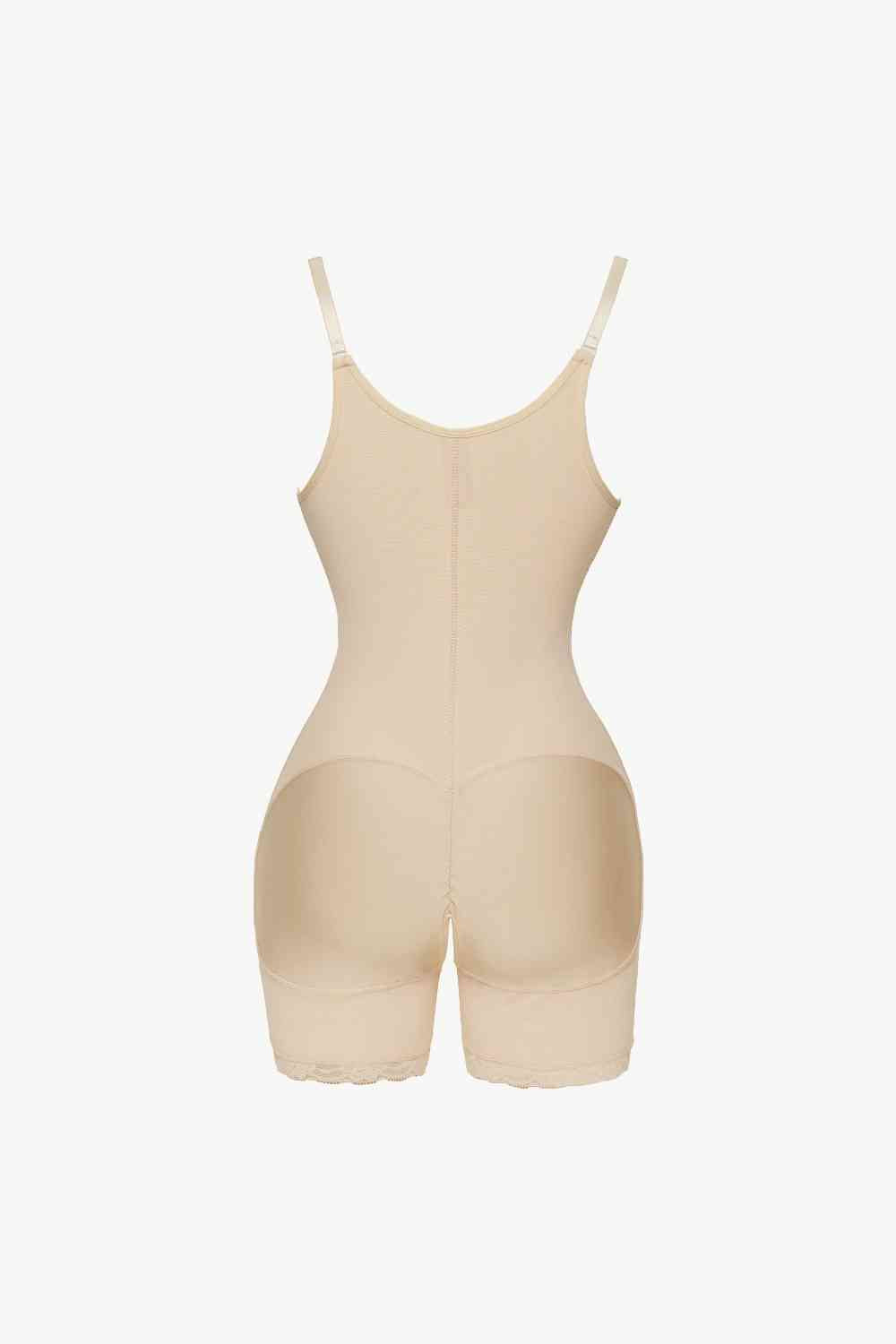 Full Size Side Zipper Under-Bust Shaping Bodysuit