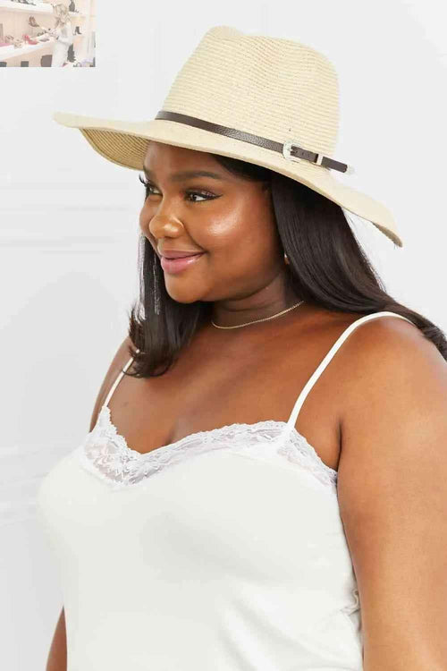 Customer styling 🌸 Fame Boho Summer Fedora Hat for Stylish Sun Protection 🌸
