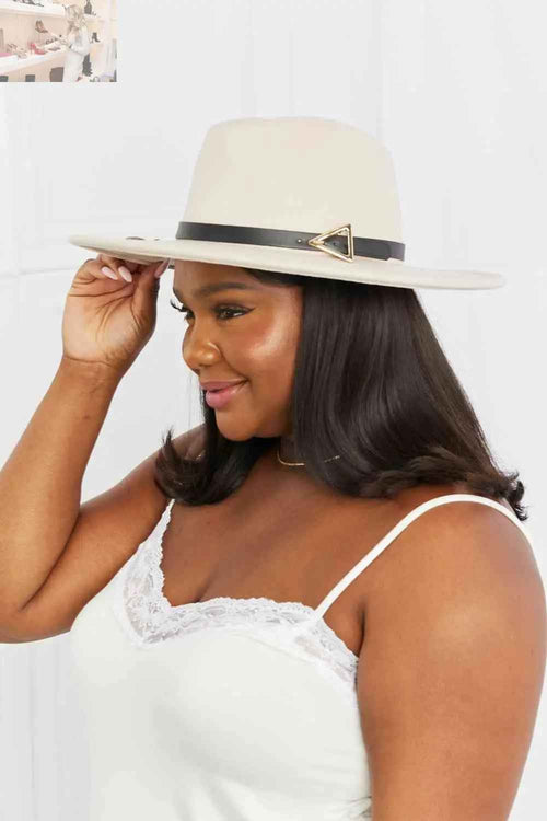 Customer styling Fame Ride Along Fedora Hat - Stylish Headwear for Every Occasion