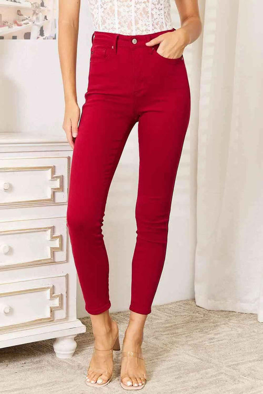 Judy Blue High Waist Tummy Control Jeans for Plus Sizes - Perfect Fit and Comfort - MegaSuperStar