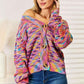 Woven Right V - Neck Cardigan - Long Sleeve Cozy Style - MegaSuperStar